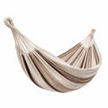 Amaca in Cotone a Righe Beige e Marrone 200x150 cm