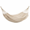 Amaca in Cotone Beige con Frange 200x150 cm