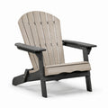 Sedia Adirondack in legno composito grigio e nero