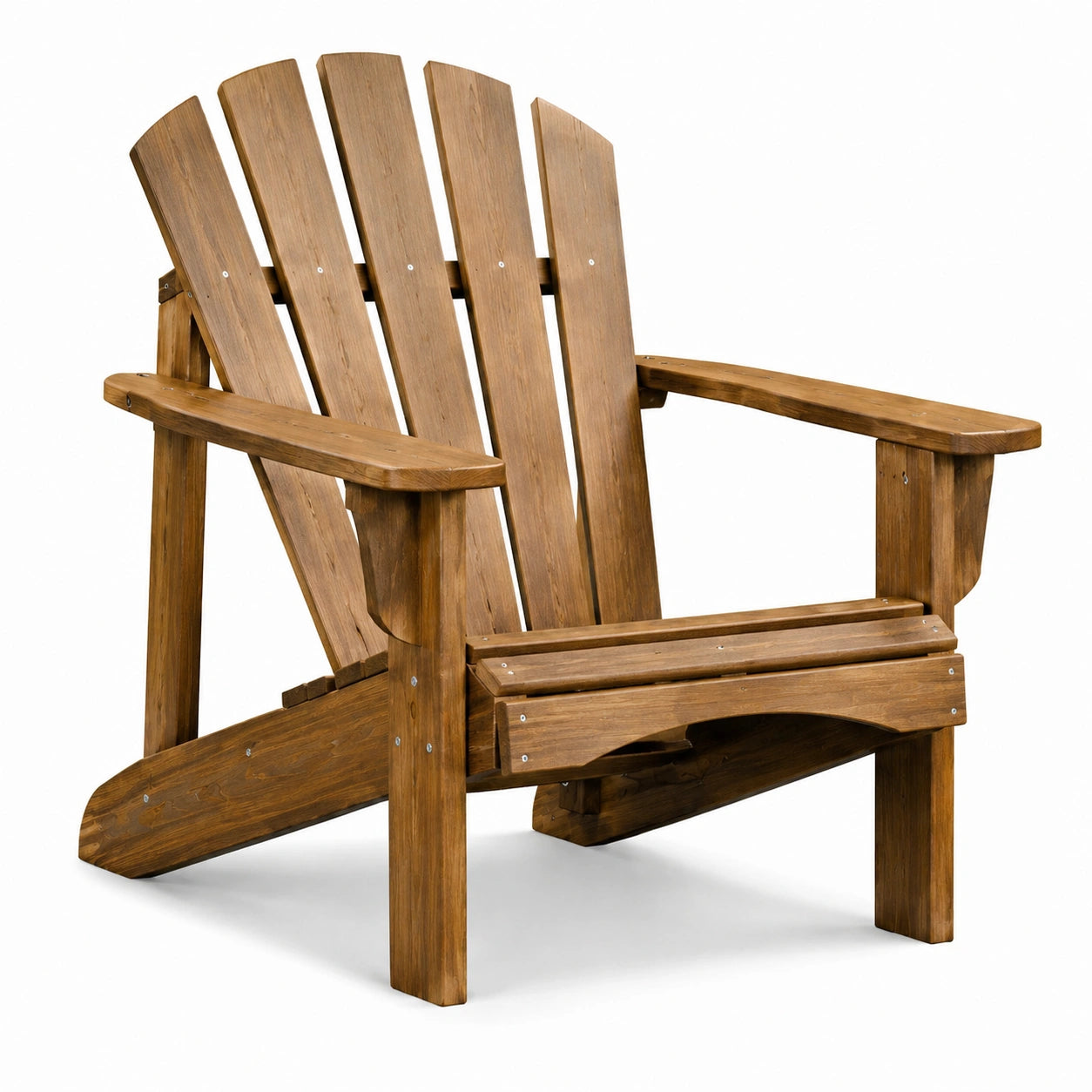 Sedia Adirondack in legno di acacia marrone per esterni