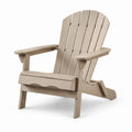 Poltrona Adirondack in legno composito beige