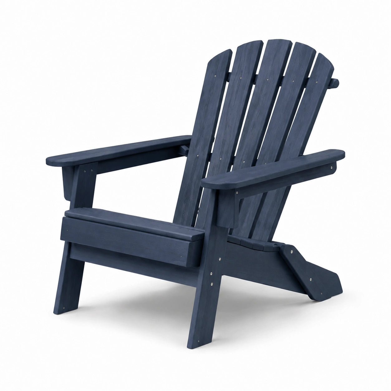 Sedia Adirondack in legno blu per esterni