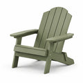 Sedia Adirondack in plastica HDPE verde per esterni 75x87x90 cm